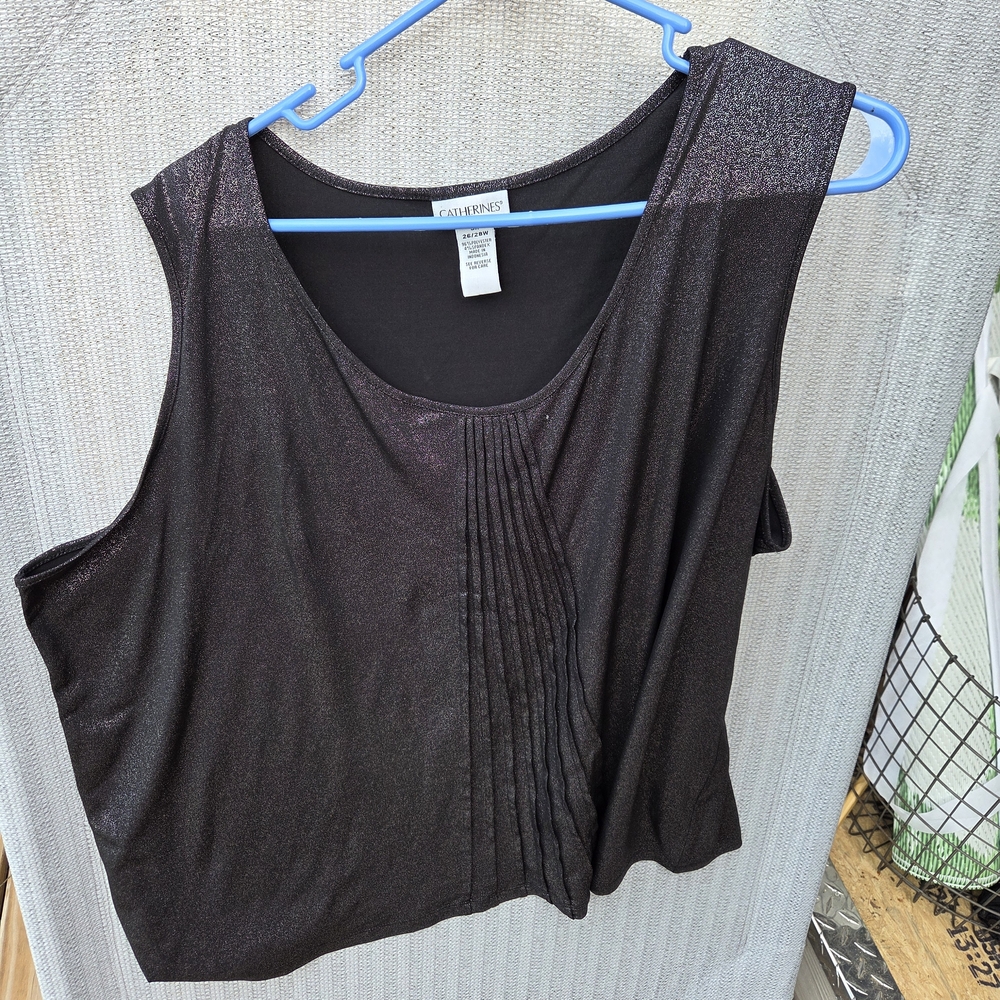 Women's Black Sleeveless Top